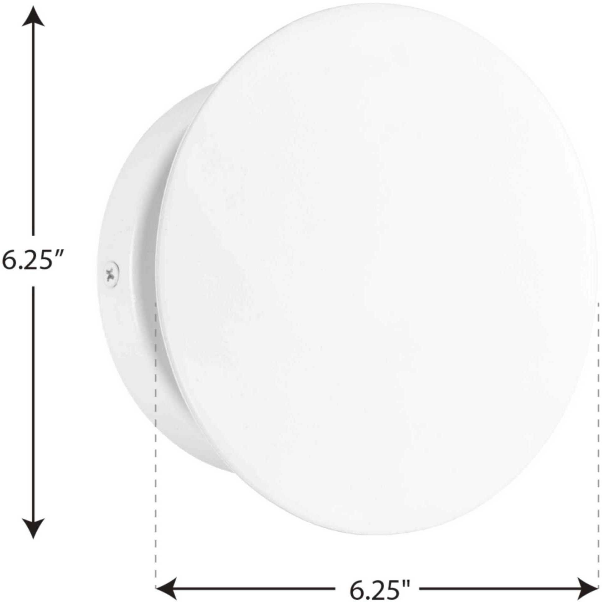 Z-2020 LED LED 6 inch Satin White Outdoor Wall Light, Progress LED