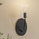 Jheni 1 Light 7 inch Matte Black Wall Sconce Wall Light