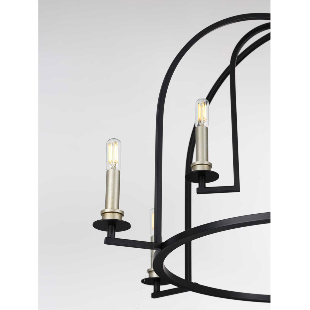 Seneca 9 Light 30 inch Matte Black Chandelier Ceiling Light