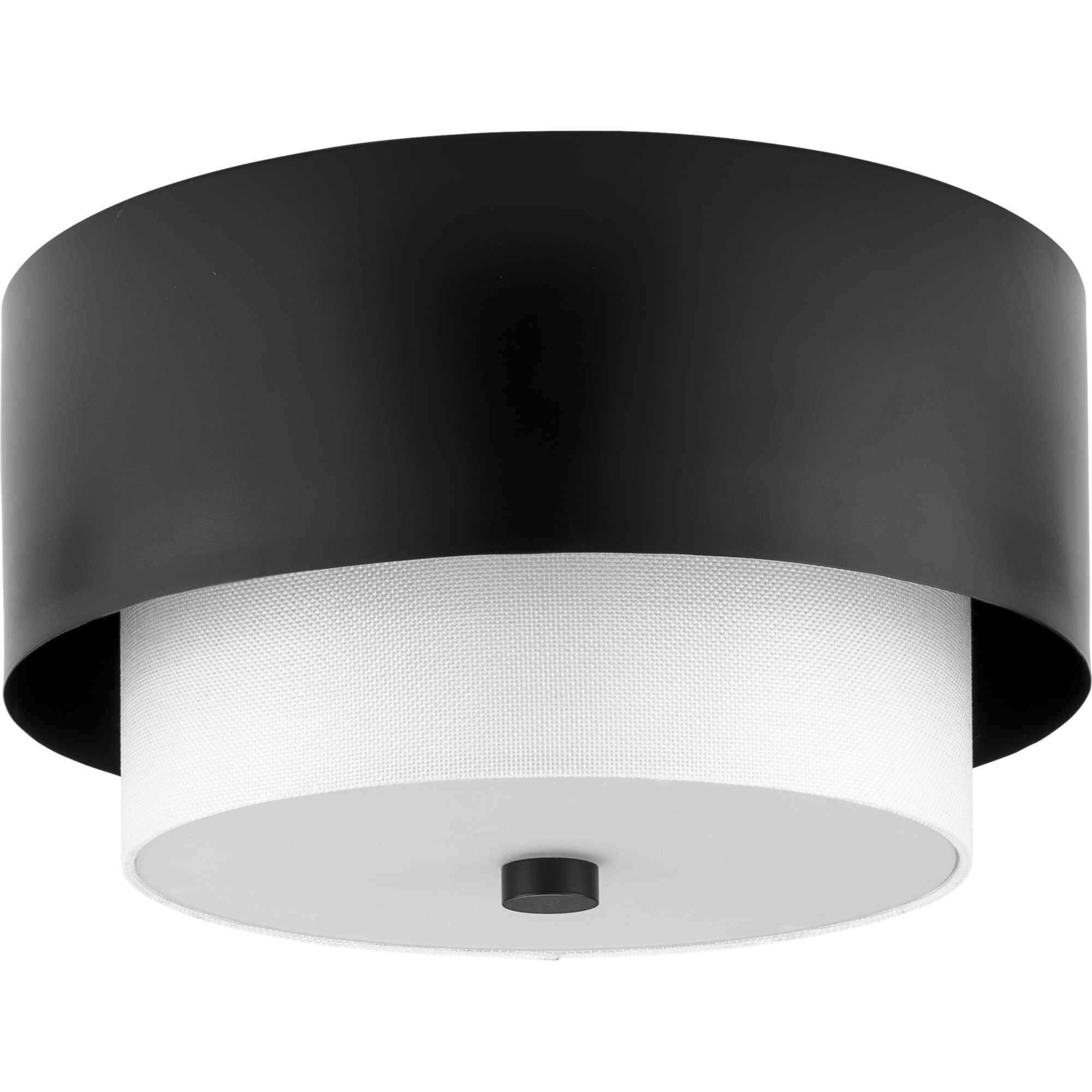 Silva 2 Light 14 inch Matte Black Flush Mount Ceiling Light, Design Series