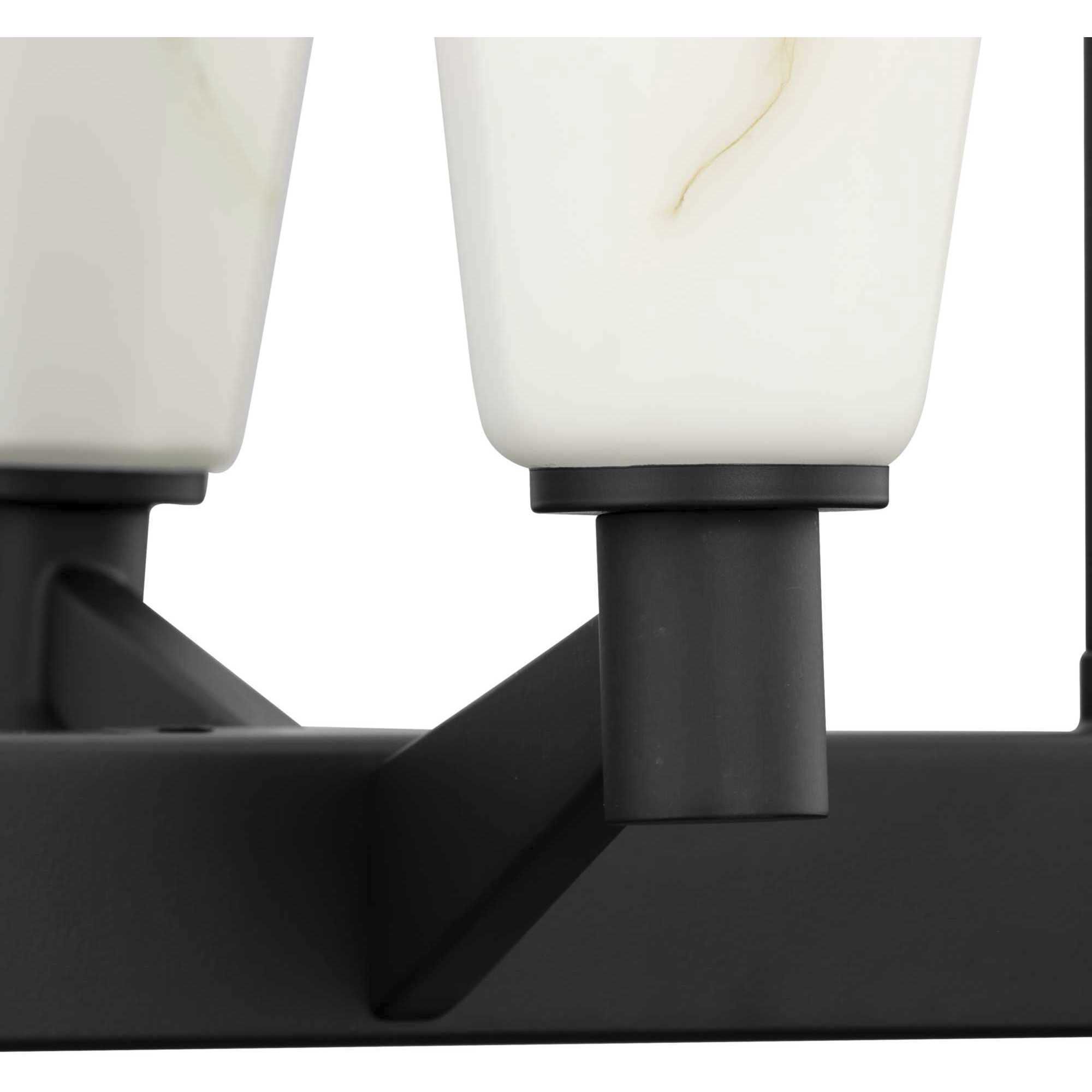 Tosca 10 Light 50 inch Matte Black Linear Chandelier Ceiling Light, Design Series