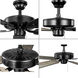 AirPro Builder 52 inch Matte Black with Black/Rustic Charcoal Blades Ceiling Fan