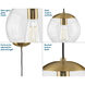 Atwell 1 Light 10 inch Brushed Bronze Pendant Ceiling Light, Medium