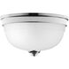 Topsail 2 Light 11 inch Polished Chrome Flush Mount Ceiling Light