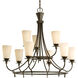 Cantata 9 Light 30.75 inch Forged Bronze Chandelier Ceiling Light