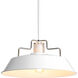 Archives 1 Light 18 inch White Pendant Ceiling Light