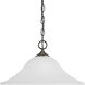 Trinity 1 Light Antique Bronze Pendant Ceiling Light in Bulbs Not Included, Standard