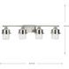 Beckner 4 Light 33.75 inch Brushed Nickel Bath Light Wall Light