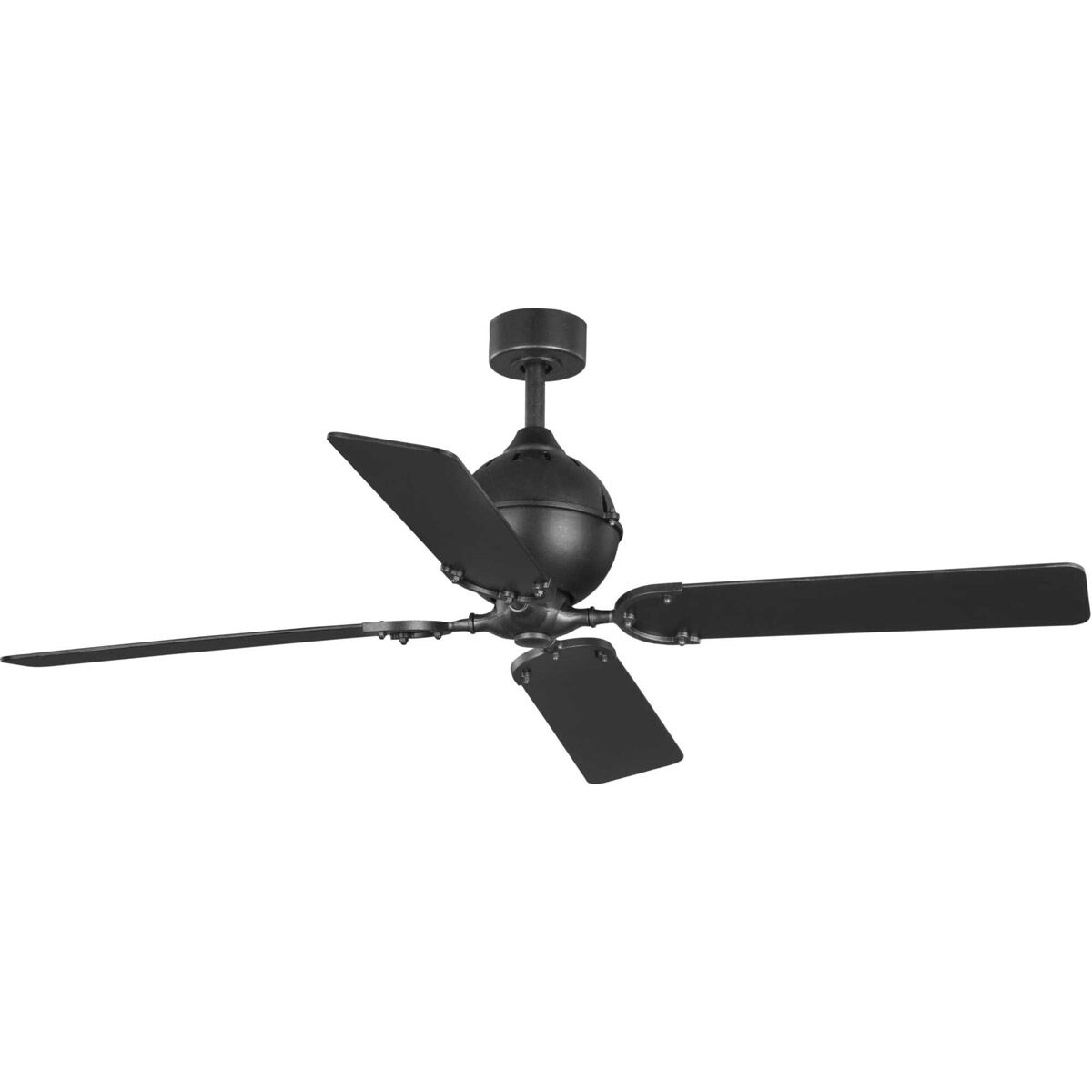Royer 56 inch Forged Black with Distressed Ebony Blades Ceiling Fan