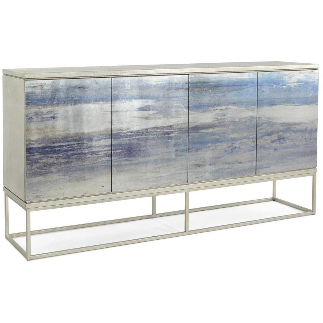 Malvasia Soft Blue and Grey Cabinet, 4 Door