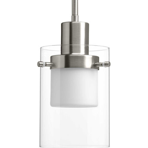 Moderna LED LED 6 inch Brushed Nickel Mini-Pendant Ceiling Light, Design Series 