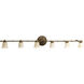 Savannah 6 Light 48 inch Burnished Chestnut Close-to-Ceiling Ceiling Light