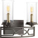 Soiree 2 Light 14.13 inch Antique Bronze Bath Vanity Wall Light, Design Series