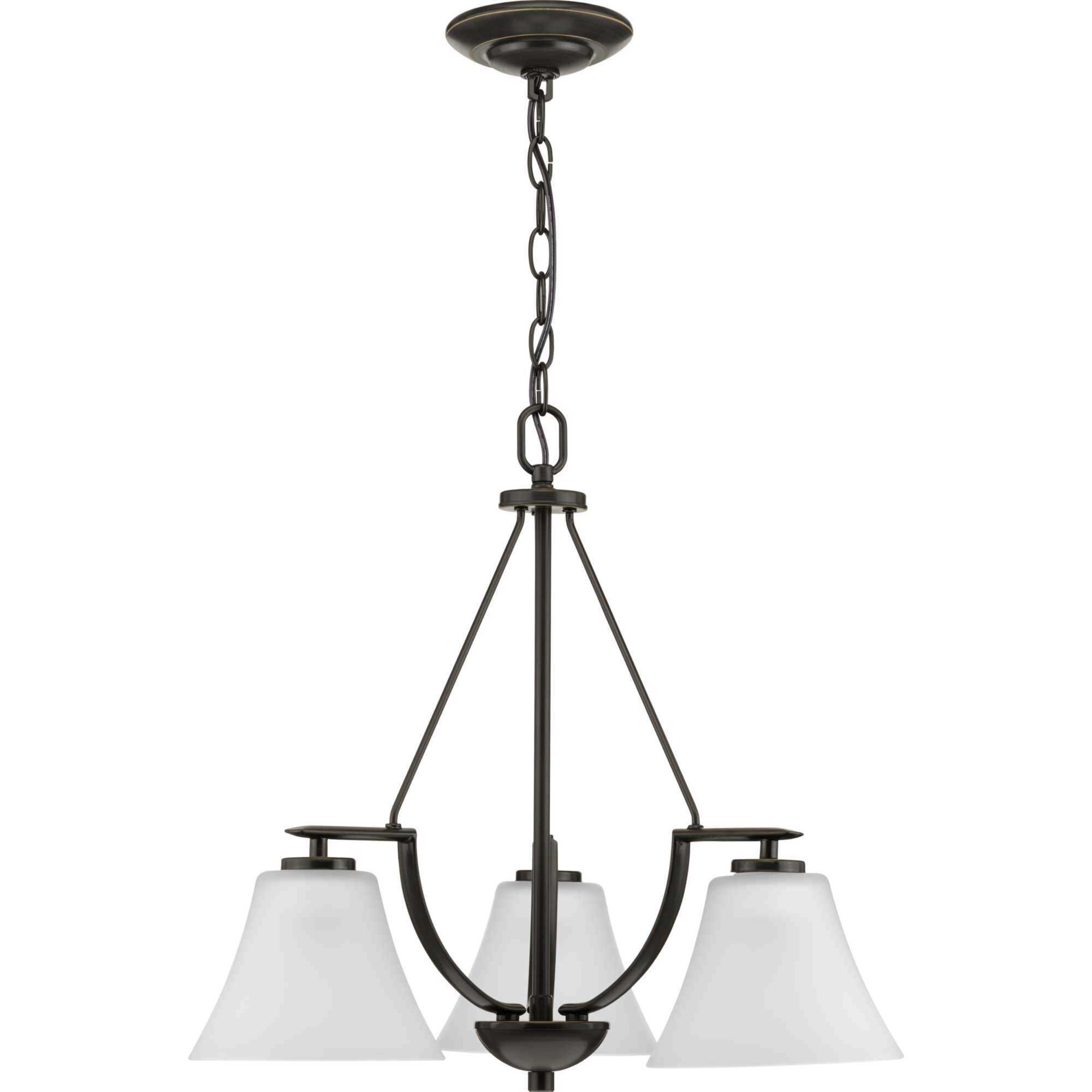 Bravo 3 Light 23 inch Antique Bronze Chandelier Ceiling Light