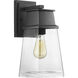 Greene Ridge 1 Light 14 inch Textured Black Outdoor Wall Lantern, Medium