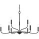 Ilia 9 Light 34.25 inch Matte Black Chandelier Ceiling Light