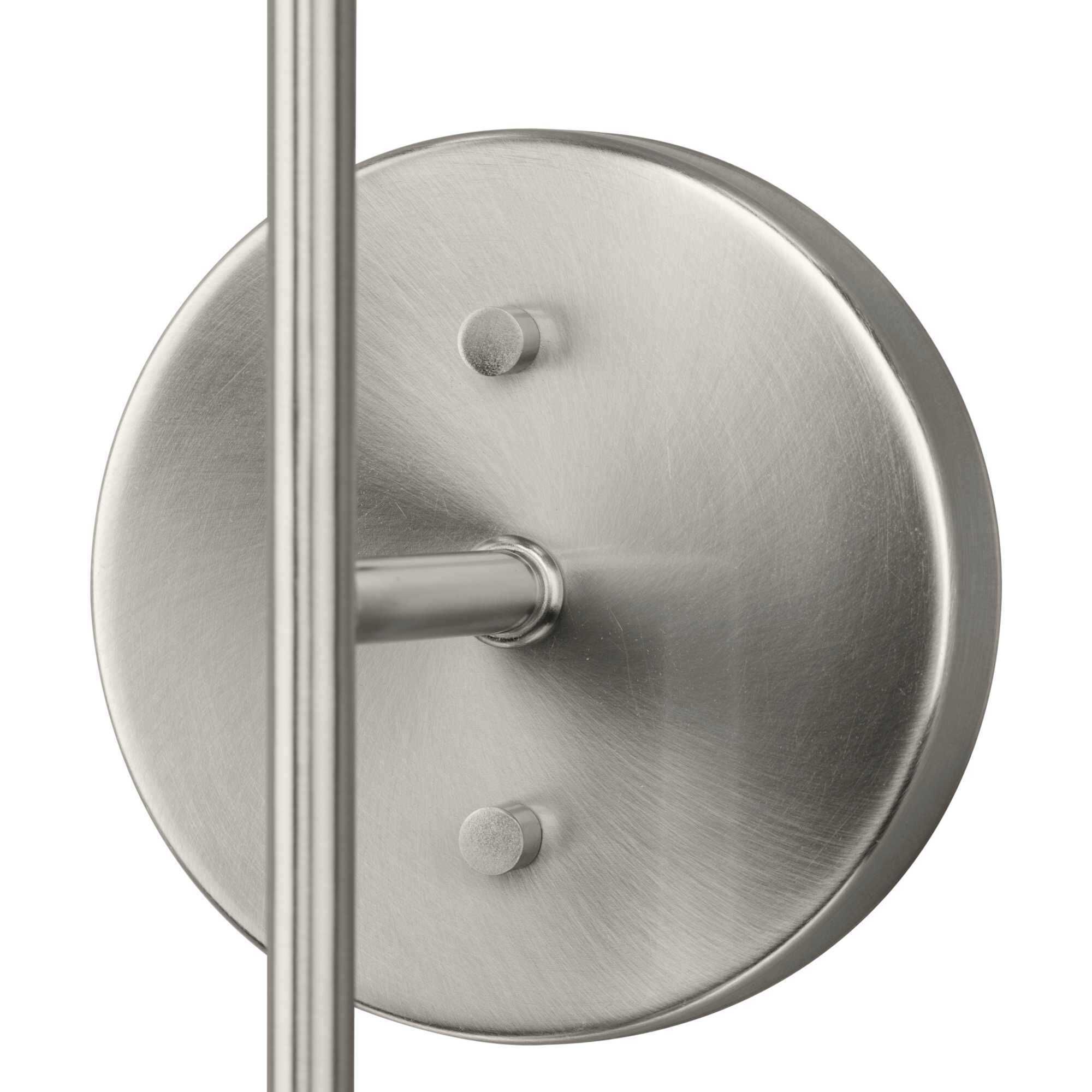 Haas 2 Light 5.87 inch Brushed Nickel Wall Bracket Wall Light, Design Series