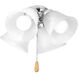 AirPro LED Polished Chrome Fan Light Kit