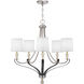 Nealy 5 Light 28 inch Brushed Nickel Chandelier Ceiling Light