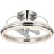 Burnett 20.94 inch Brushed Nickel with Silver Blades Outdoor Ceiling Fan