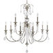 Noir 9 Light 33 inch Polished Nickel Chandelier Ceiling Light
