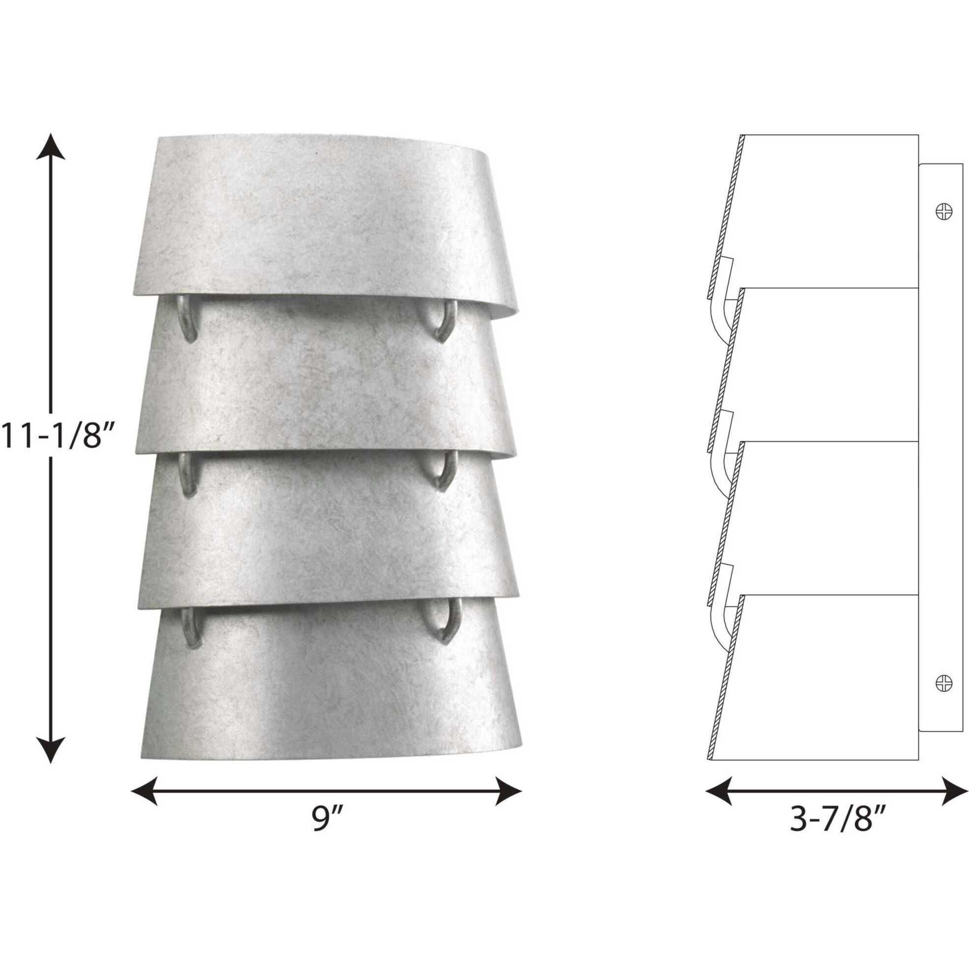 Point Dume™ Surfrider Wall Sconce Wall Light in Galvanized, Design Series