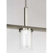 Mast 4 Light 38 inch Brushed Nickel Linear Chandelier Ceiling Light