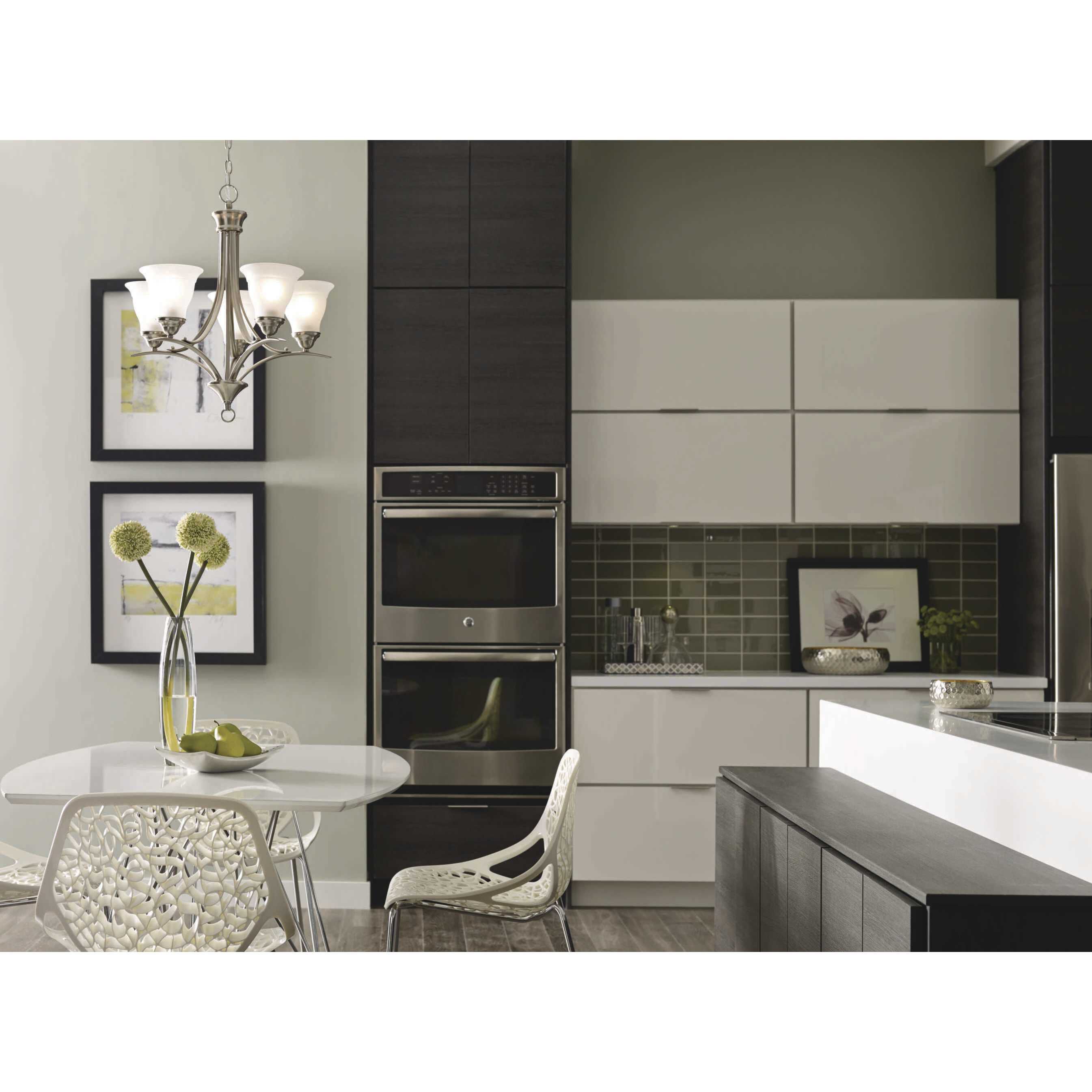 Trinity 5 Light 23 inch Brushed Nickel Chandelier Ceiling Light