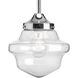 Academy 1 Light 8 inch Polished Chrome Pendant Ceiling Light