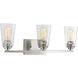 Debut 3 Light 24 inch Brushed Nickel Bath Vanity Wall Light, Design Series