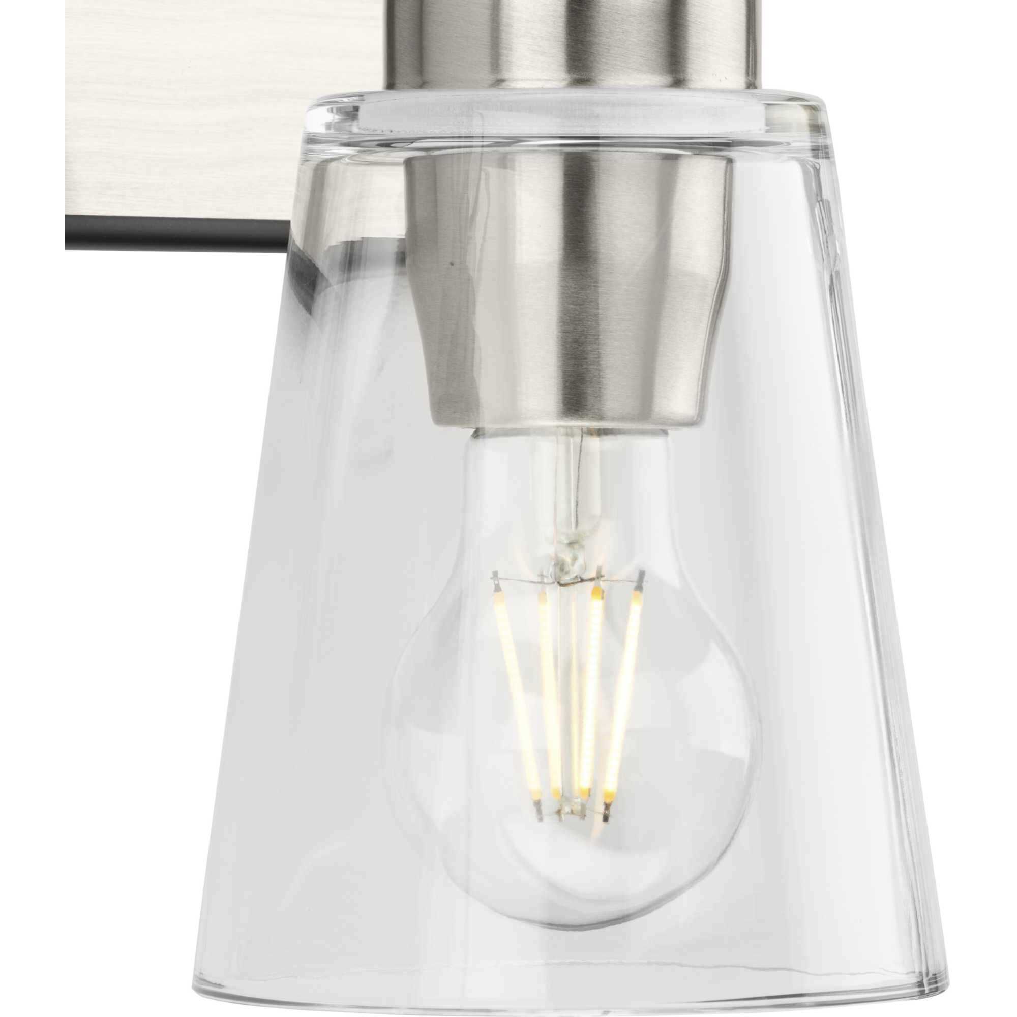 Cassell 3 Light 24.12 inch Brushed Nickel Bathroom Vanity Light Wall Light