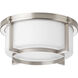 Dynamo 2 Light 14 inch Brushed Nickel Close-to-Ceiling Ceiling Light
