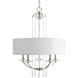 Nisse 5 Light 24 inch Polished Nickel Chandelier Ceiling Light