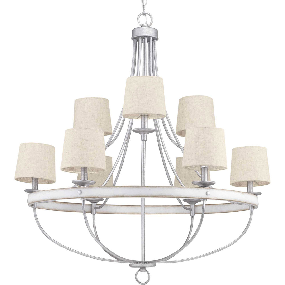 Gulliver 9 Light 35 inch Galvanized Chandelier Ceiling Light