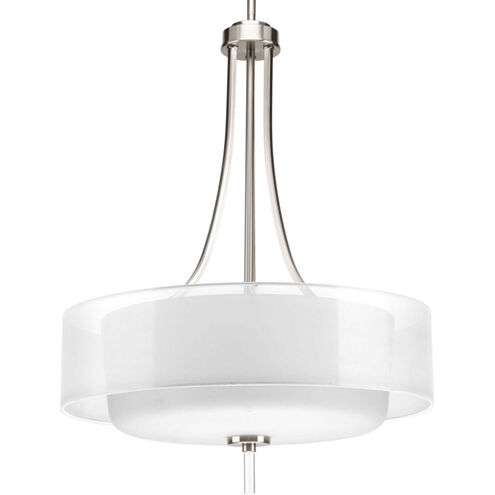 Invite 4 Light Brushed Nickel Pendant Ceiling Light