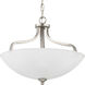 Laird 3 Light 15.63 inch Brushed Nickel Semi-Flush Mount Convertible Ceiling Light