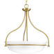Tinsley 3 Light 22.5 inch Brushed Bronze Inverted Pendant Ceiling Light