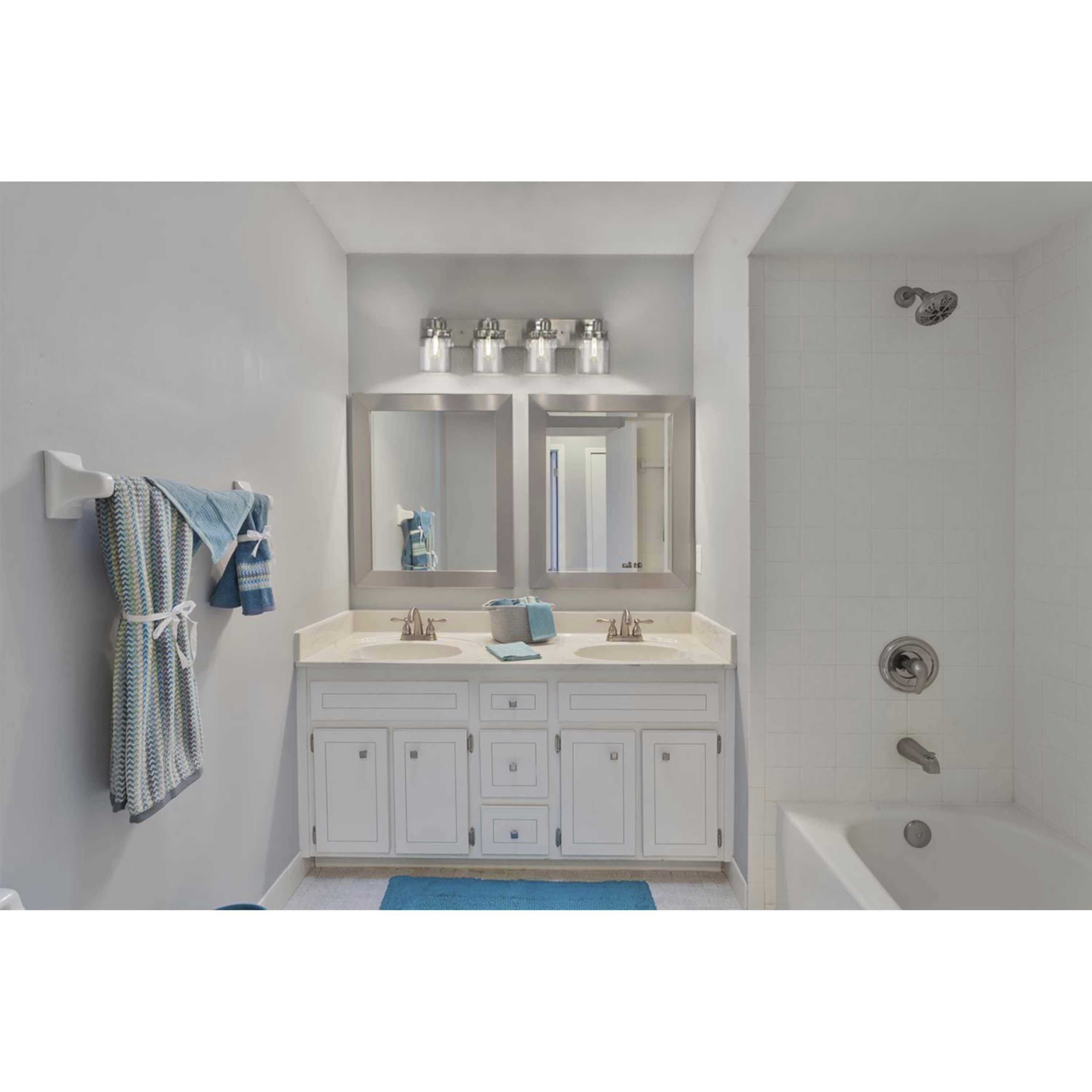 Calhoun 4 Light 30 inch Brushed Nickel Bath Vanity Wall Light