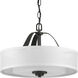 Kene 2 Light 16 inch Graphite Semi-Flush Mount Convertible Ceiling Light