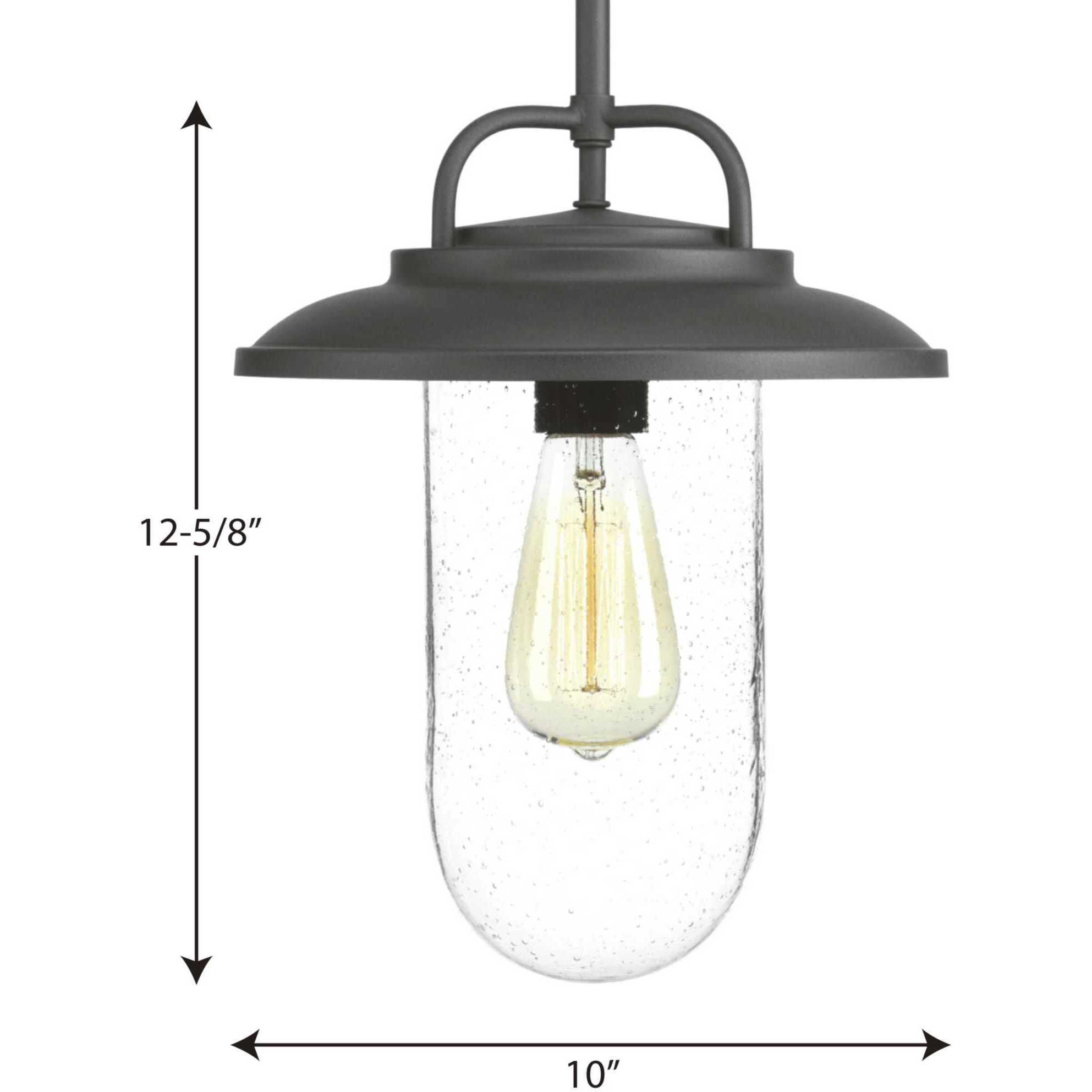 Beaufort 1 Light 10 inch Textured Black Outdoor Hanging Lantern