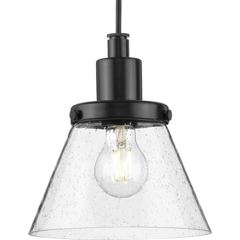 Hinton 1 Light 8 inch Matte Black Mini-Pendant Ceiling Light