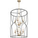 Landree 8 Light 23 inch Matte Black Foyer Pendant Ceiling Light