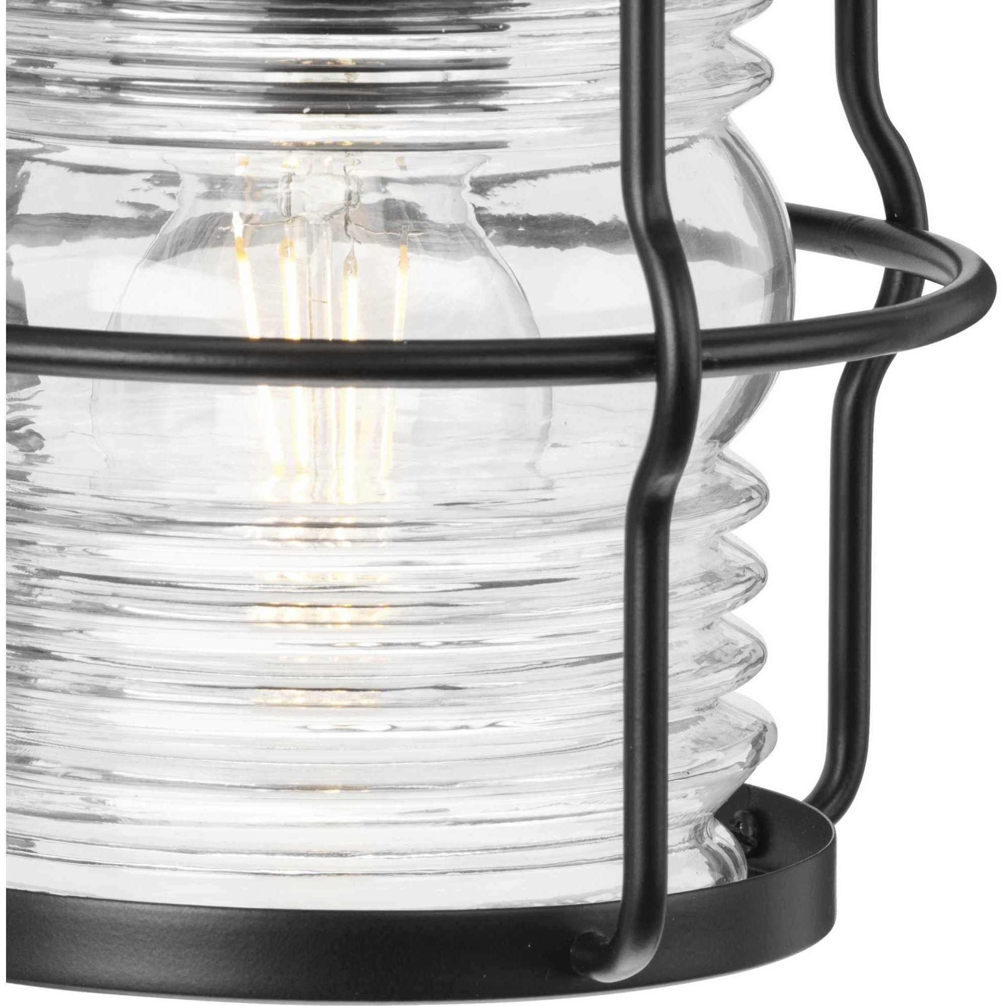 Keegan 1 Light 9.5 inch Matte Black Outdoor Wall Lantern