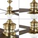 Gillen 56 inch Vintage Brass with Chestnut Blades Indoor/Outdoor Ceiling Fan