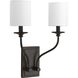 Bonita 2 Light 14 inch Antique Bronze Wall Sconce Wall Light, Design Series