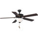 Builder 52 inch Architectural Bronze with Medium Cherry/Classic Walnut Blades Ceiling Fan