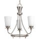 Cantata 3 Light 17 inch Brushed Nickel Chandelier Ceiling Light