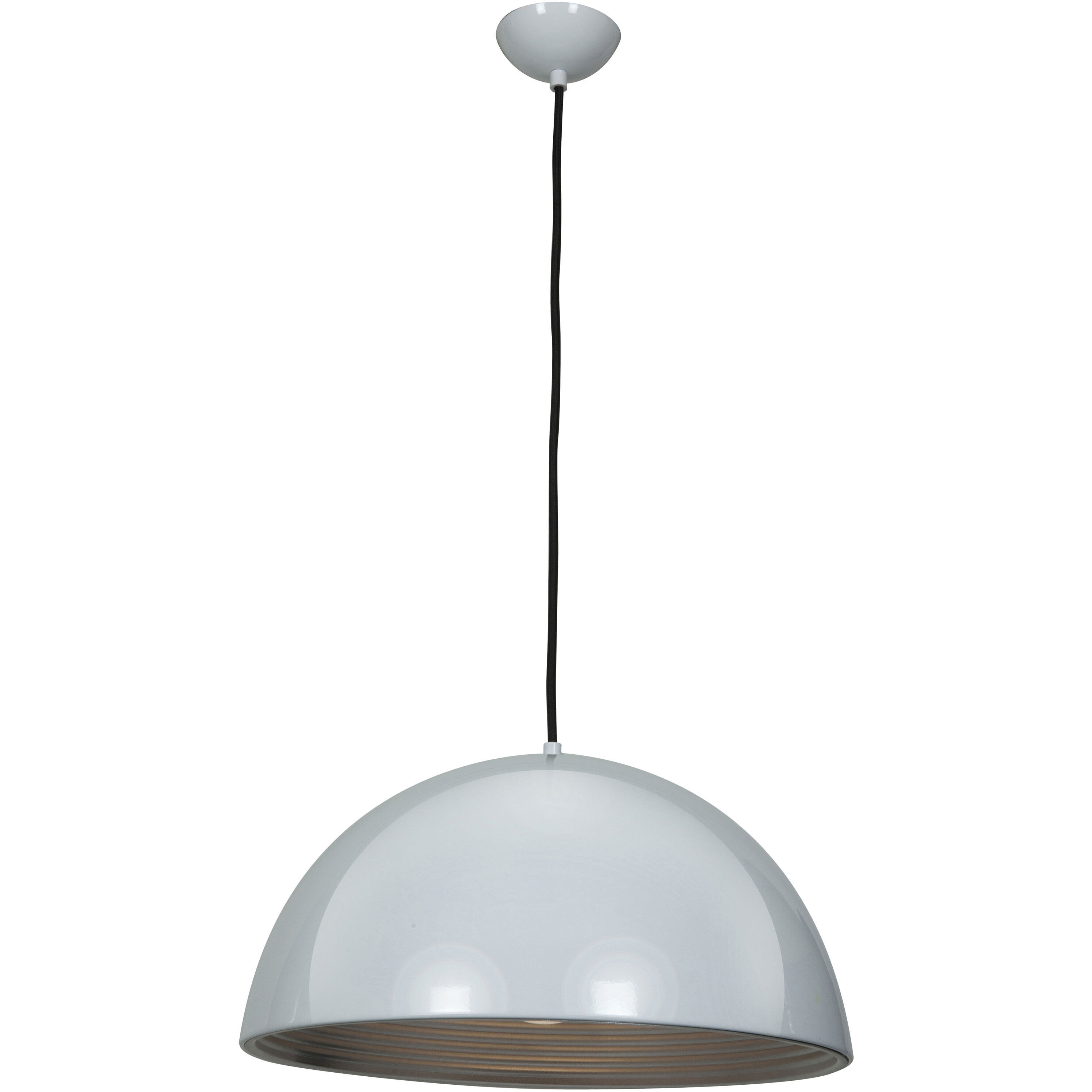 Astro 1 Light 16 inch Glossy White Pendant Ceiling Light
