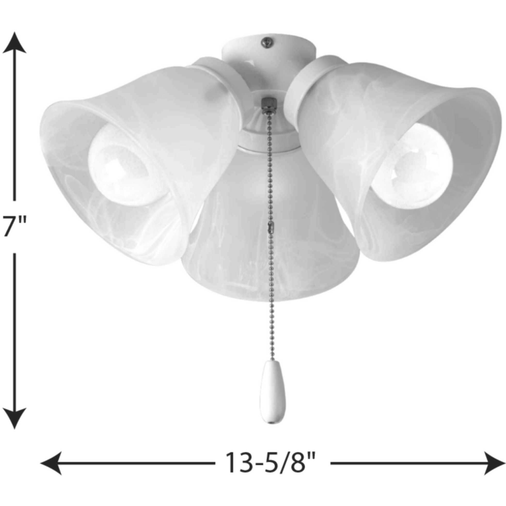 AirPro LED White Fan Light Kit