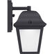 Die-Cast LED LED 9 inch Textured Black Outdoor Wall Lantern, Small, Progress LED